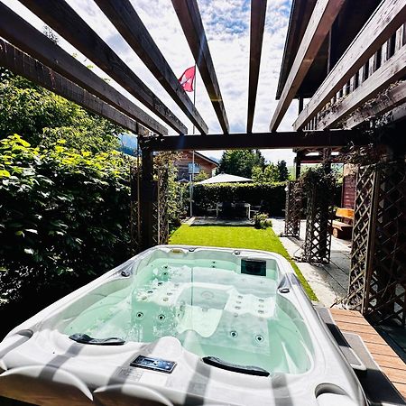 The Swiss Paradise 2 Apartment With Garden, Whirlpool, And Mountain Panorama Wirzweli ภายนอก รูปภาพ