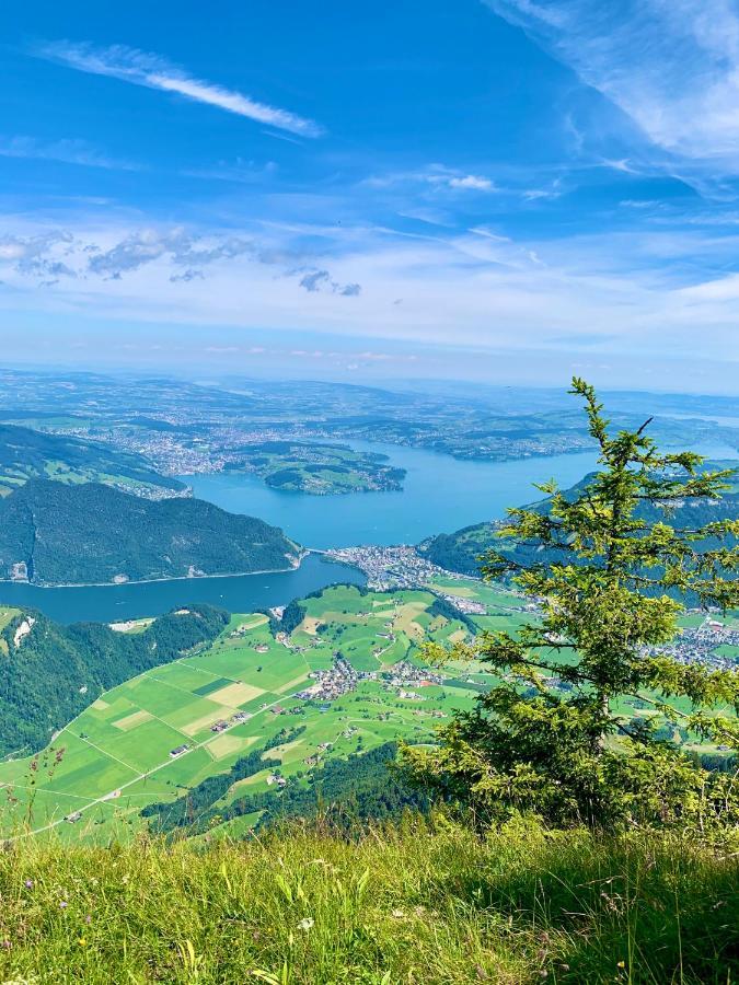 The Swiss Paradise 2 Apartment With Garden, Whirlpool, And Mountain Panorama Wirzweli ภายนอก รูปภาพ