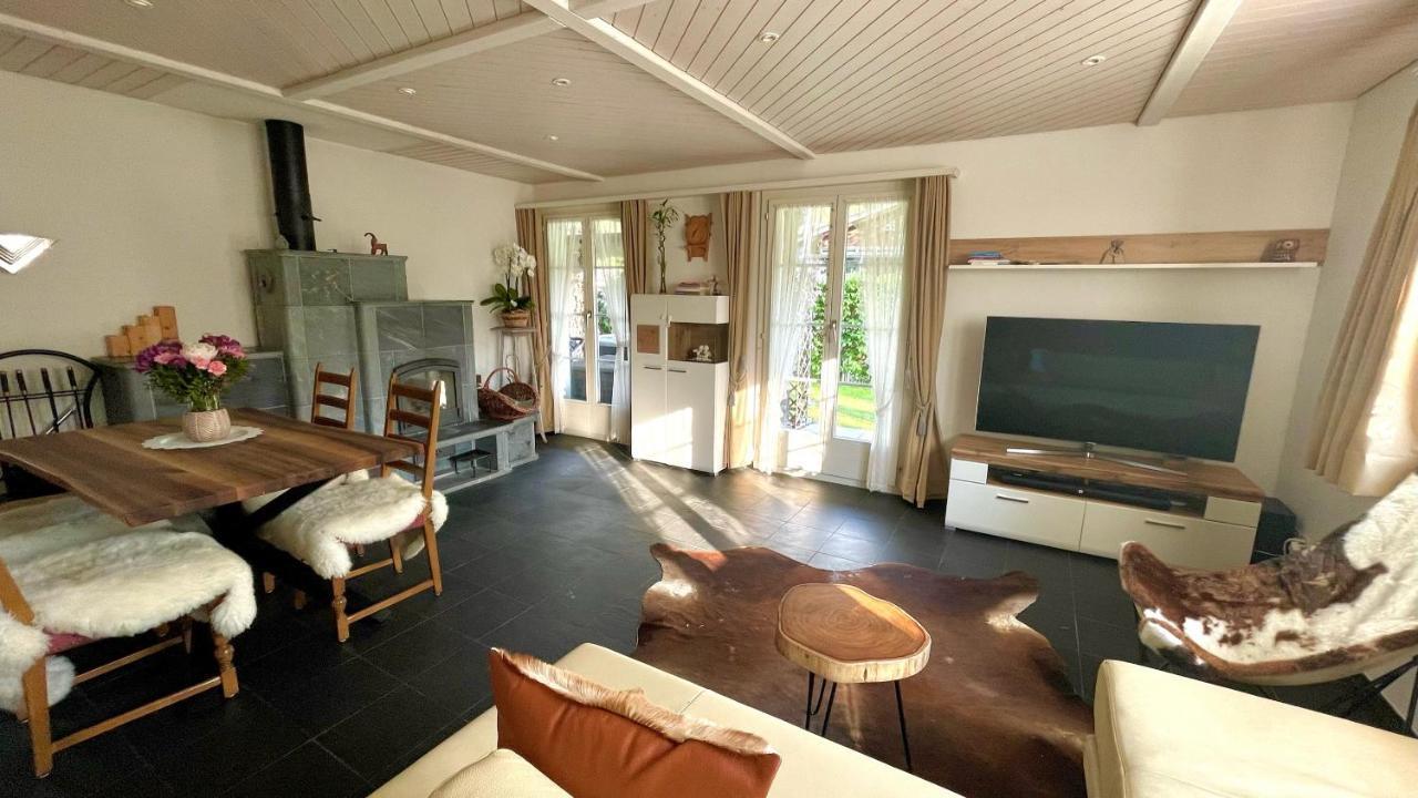 The Swiss Paradise 2 Apartment With Garden, Whirlpool, And Mountain Panorama Wirzweli ภายนอก รูปภาพ