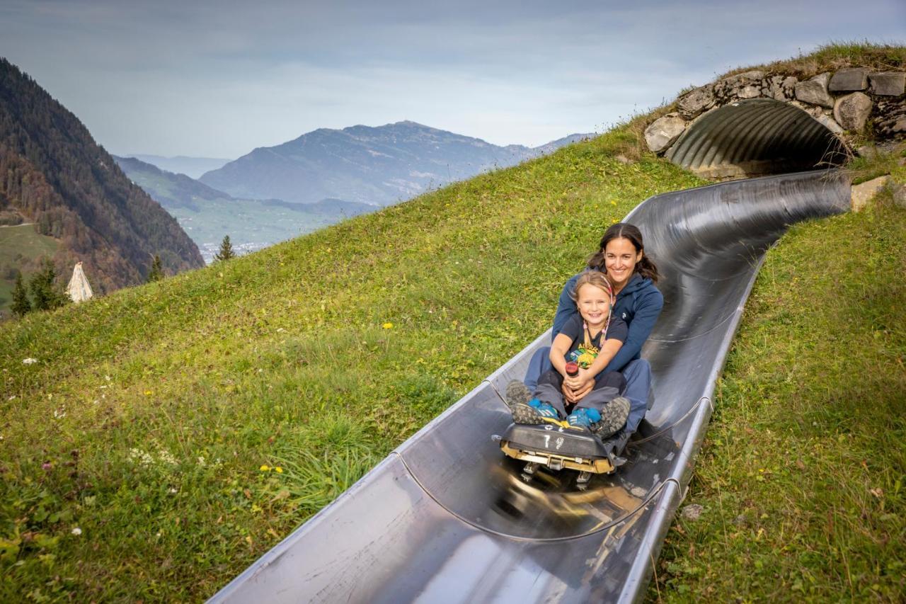 The Swiss Paradise 2 Apartment With Garden, Whirlpool, And Mountain Panorama Wirzweli ภายนอก รูปภาพ
