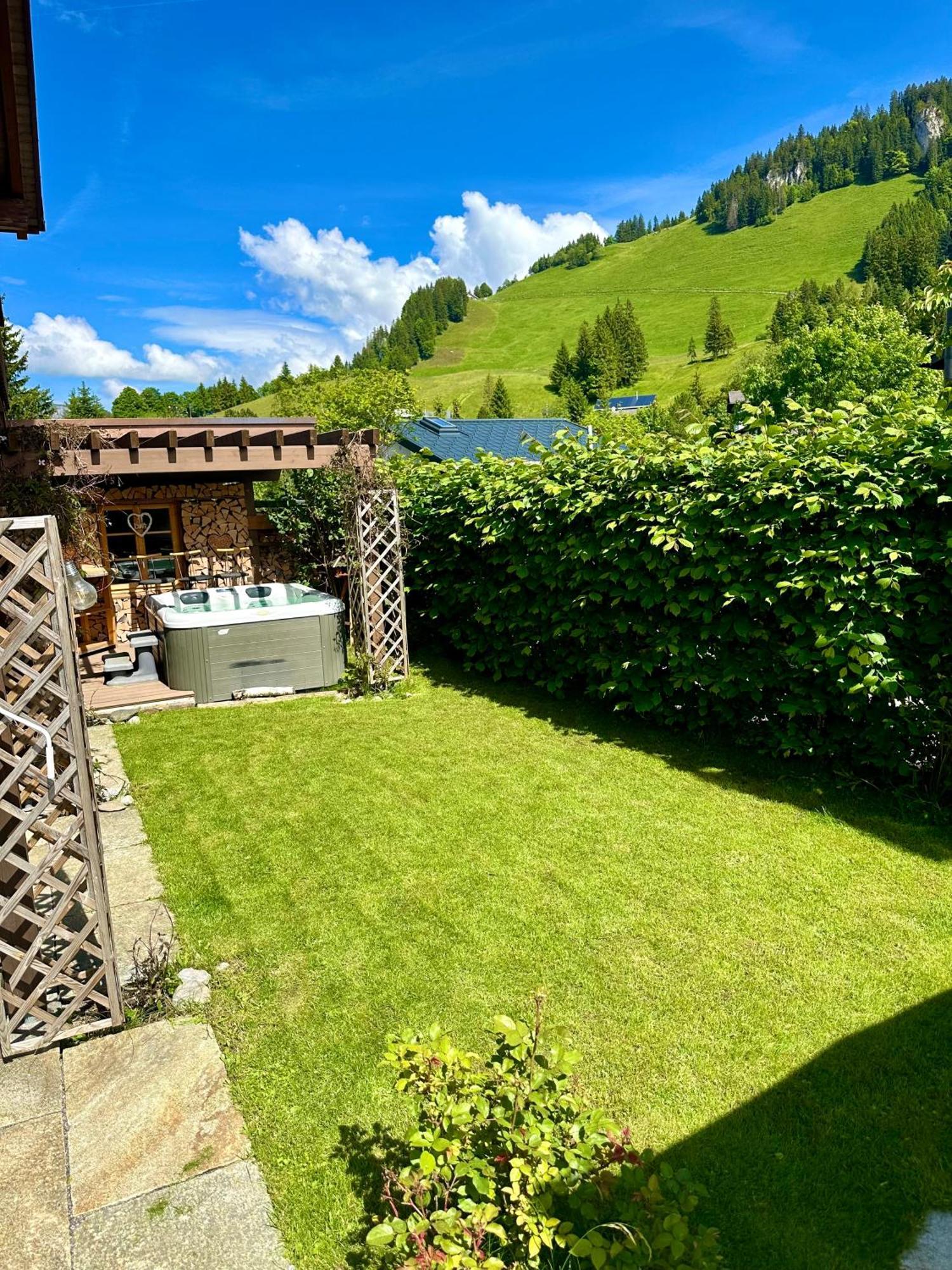 The Swiss Paradise 2 Apartment With Garden, Whirlpool, And Mountain Panorama Wirzweli ภายนอก รูปภาพ
